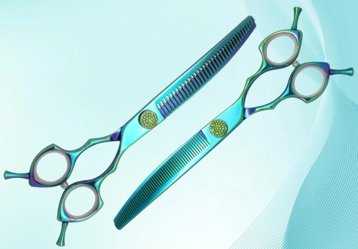 440C curved thinning shears