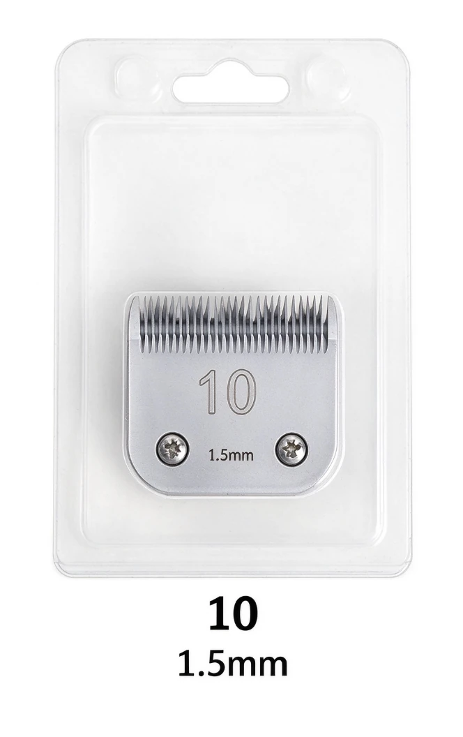 A5 #10 detachable grooming clipper blade, 1.5 mm listed cut length