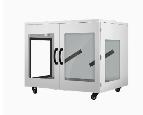 Large pet drying cabinet shown in the supplied Mintor product catalog