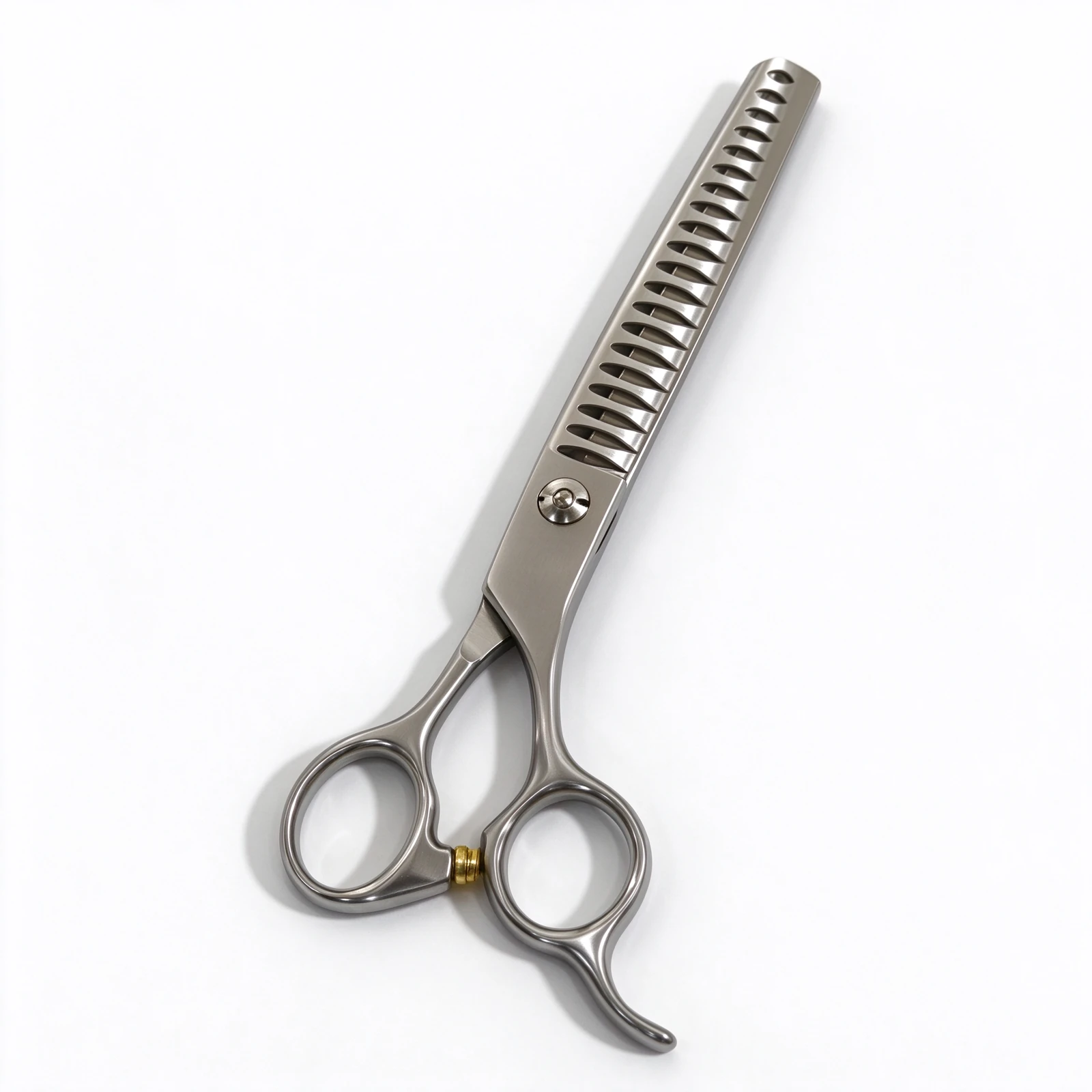 7-inch 440C Fishbone Chunker Pet Grooming Shears — product photo